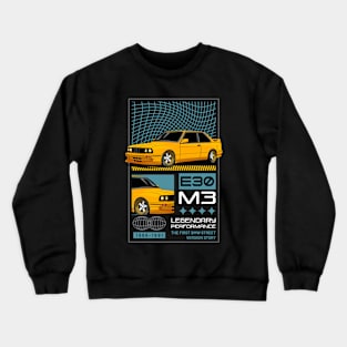 Vintage E30 Sport Car Crewneck Sweatshirt